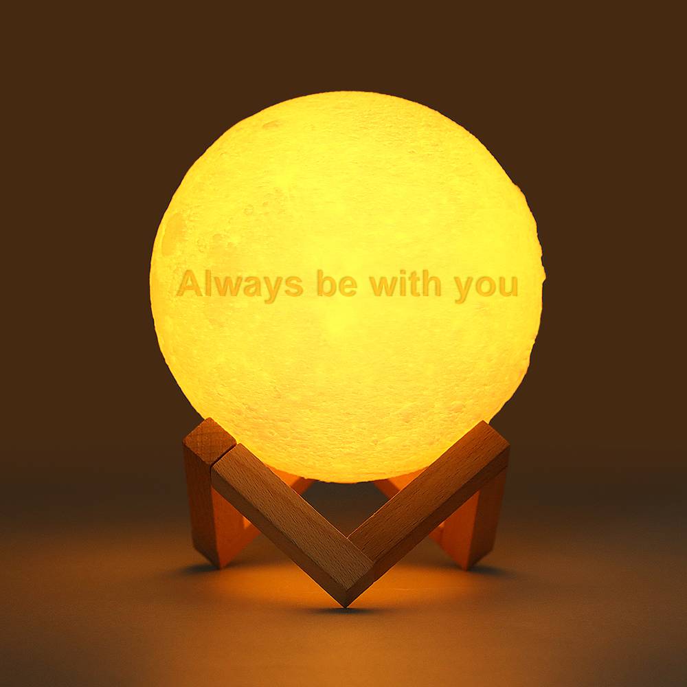 Custom 3D Printed Photo Lunar Light Moon Lamp - Perfect Christmas Gift for Family