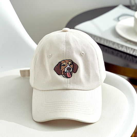 Custom Embroidered Pet Hat Pet Photo Personalized Dog Hat Gift for Pet Lover Back-to-school Gift