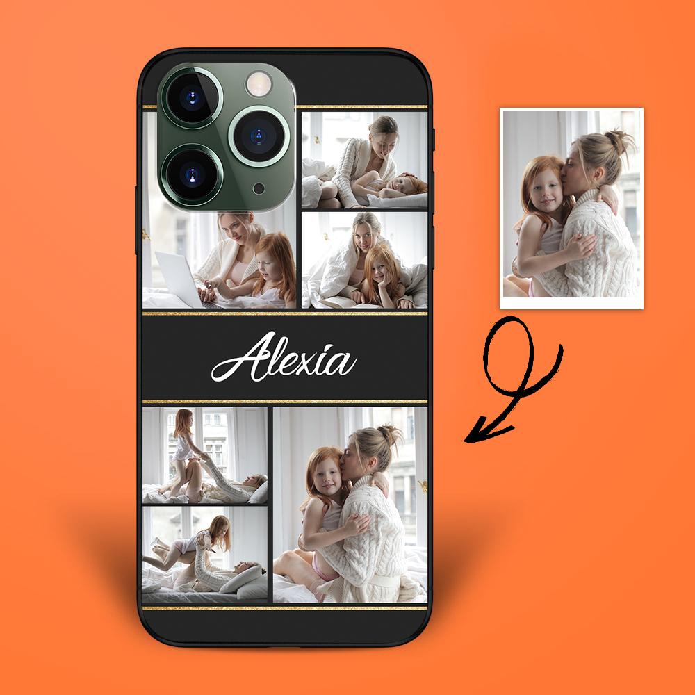 Custom 6-Photo iPhone Case Personalized iPhone 12/13 Case With Text