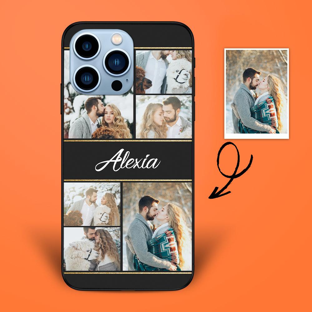 Custom 6-Photo iPhone Case Personalized iPhone 12/13 Case With Text